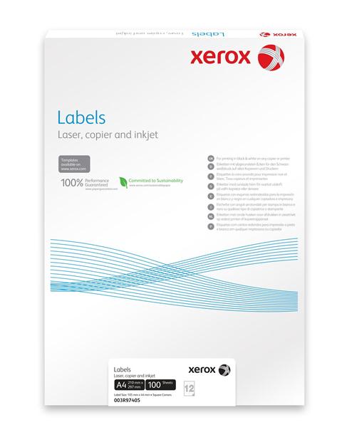 XEROX PAPER Наклейка Xerox Mono Laser 12UP (squared) 105x44mm 100л. купить и провести сервисное обслуживание в Житомире и области