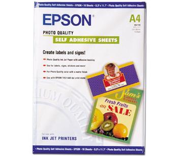 EPSON supplies Бумага Epson A4 Photo Quality Self Adhesive Sheet, 10л. купить и провести сервисное обслуживание в Житомире и области