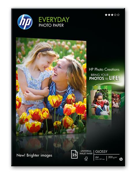 HP supplies Бумага HP A4 Everyday Glossy Photo Paper, 25л купить и провести сервисное обслуживание в Житомире и области